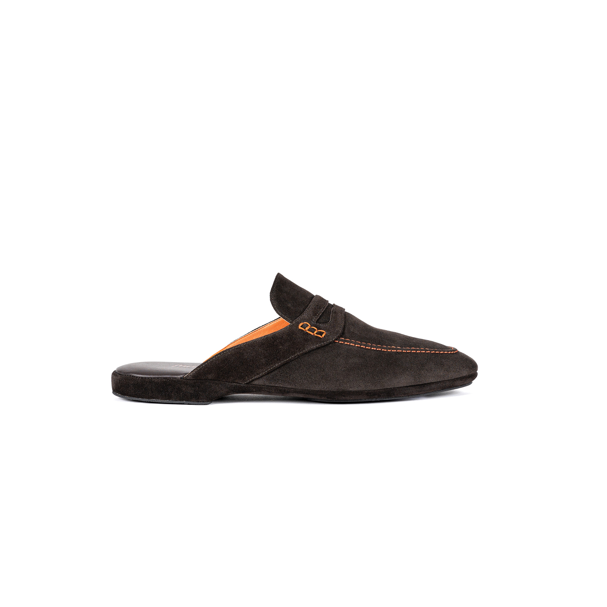 Pantofola interno classico aperta in velour pepe - Farfalla italian slippers