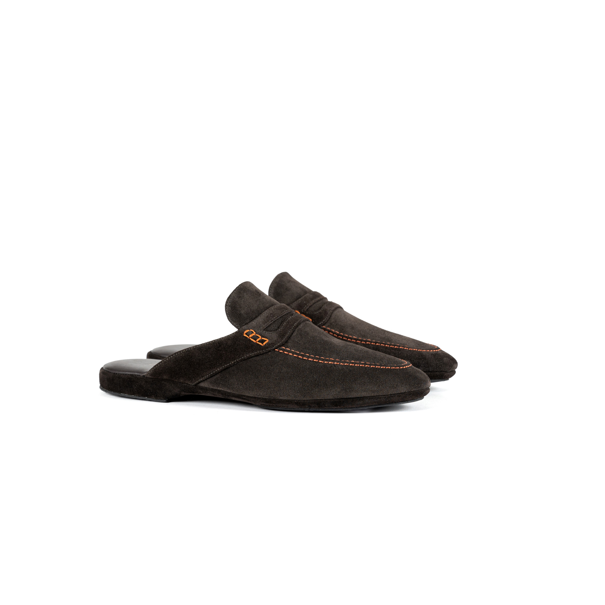 Classic indoor slipper in pepper velour - Farfalla italian slippers