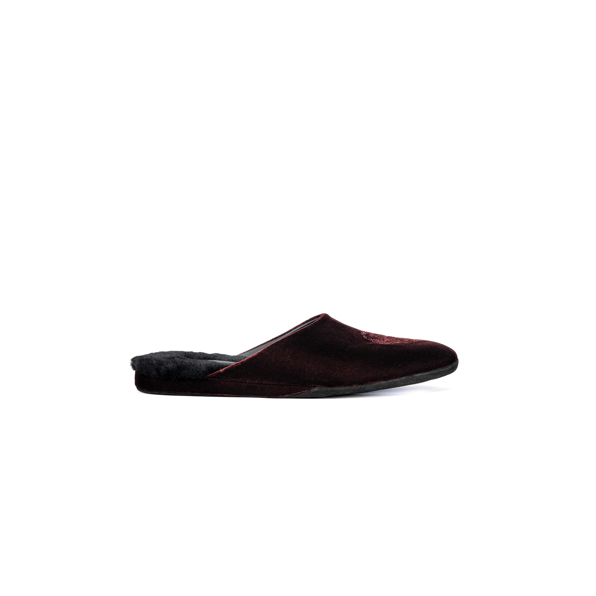 Pantofola interno sera in velluto bruciato - Farfalla italian slippers