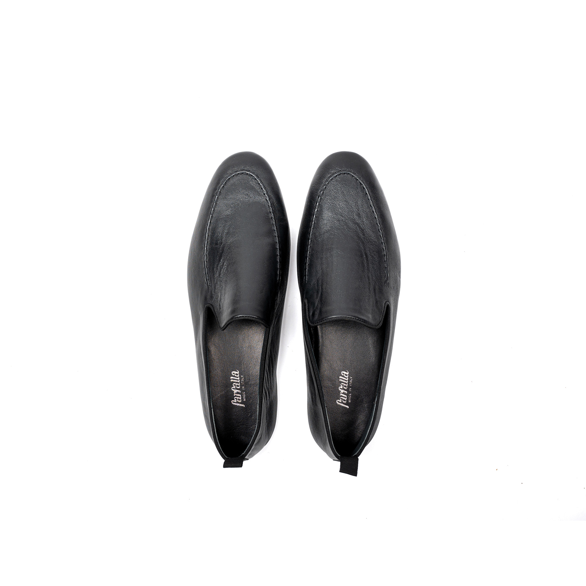 Classic indoor slipper in Nappa leather - Farfalla italian slippers