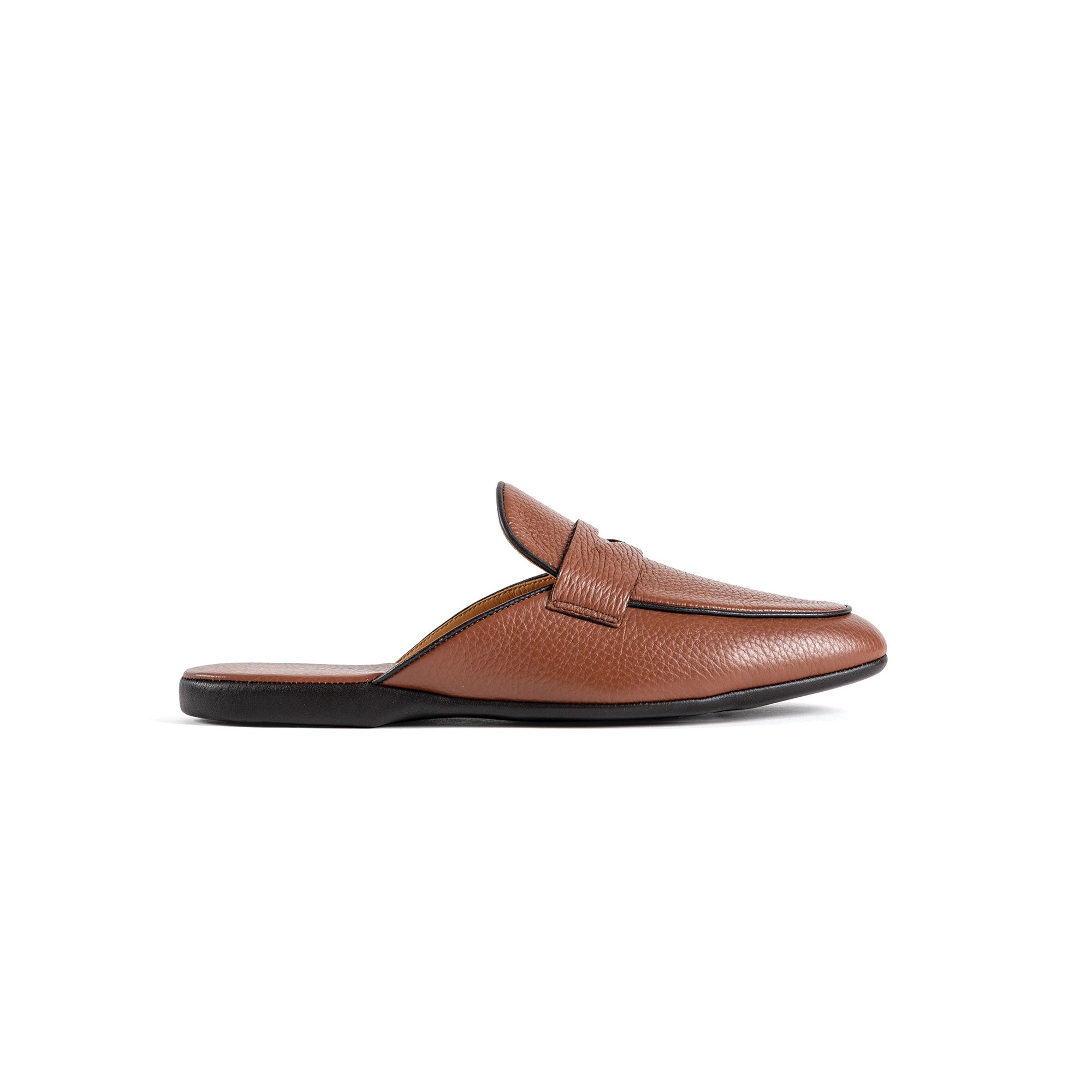 Pantofola interno classico in pelle cervo - Farfalla italian slippers