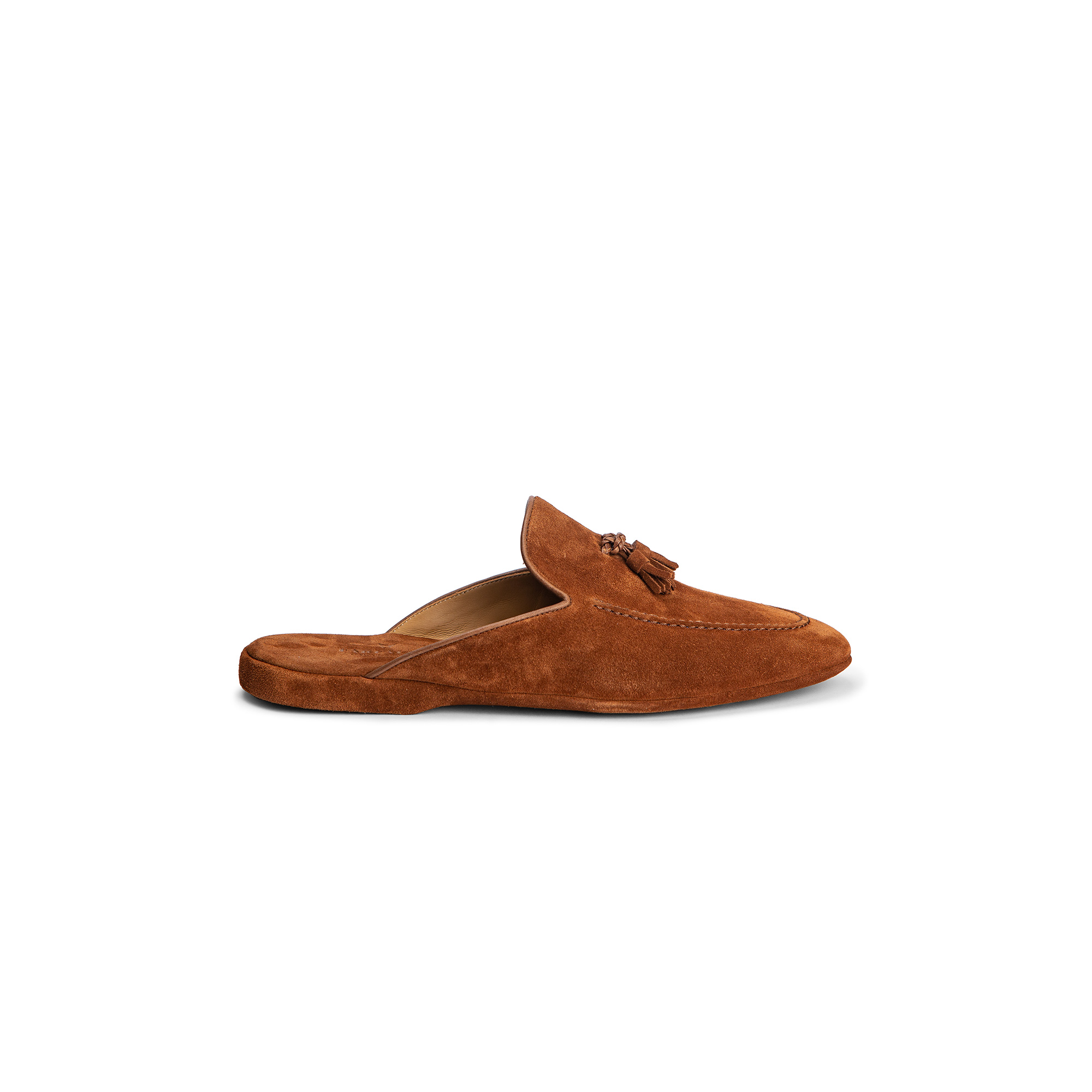 Classic indoor open niger velour slipper - Farfalla italian slippers